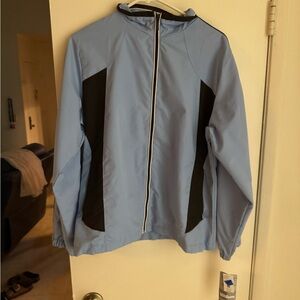 Y2K Men's Blue and Black Jacket Wilson
